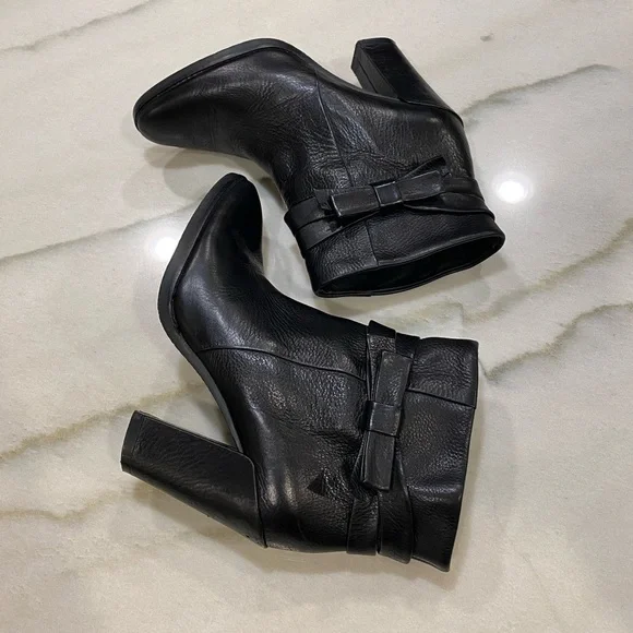 Kate Spade Boots Size 9 Black Leather - Picture 8 of 14